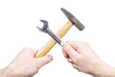 Çekiç ve anahtar çapraz salıncak