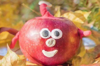 Çocuklar el sanatları domuz Apple