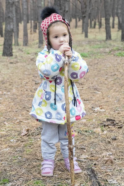 Портрет ребенка в лесу — стоковое фото