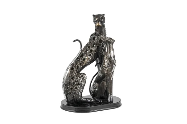 Statuetta gatto e gattino — Foto Stock