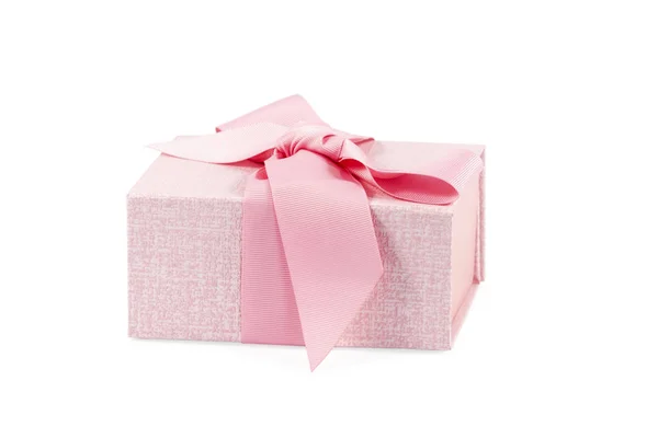 Pink box with a gift — Stock Photo, Image