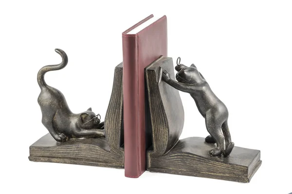 Soporte para libros con gatos — Foto de Stock