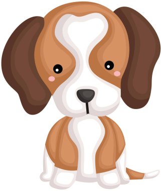 mutlu sevimli saf beagle köpek doğurmak