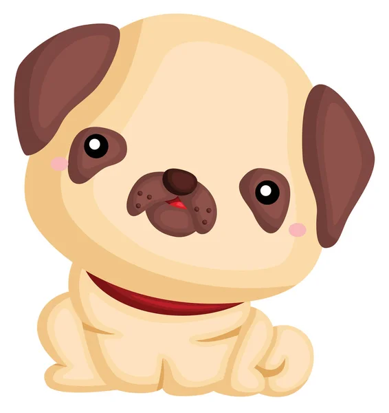 パグの純血種の犬 — ストックベクタ