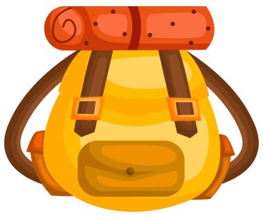 bir vektör kamp için yapılan bir çanta