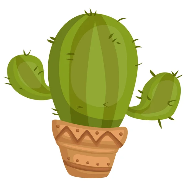 Vecteur Cactus Dans Pot — Image vectorielle