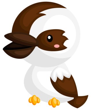 şirin bir gülen ahmak bir vektör 