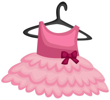 bir balerin Tekdüzen asılı bir vektör