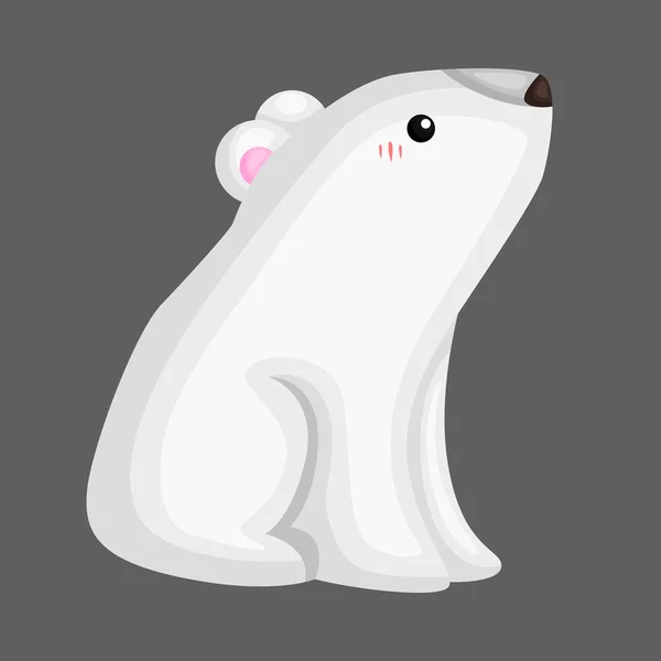 Vector Lindo Adorable Oso Polar — Archivo Imágenes Vectoriales