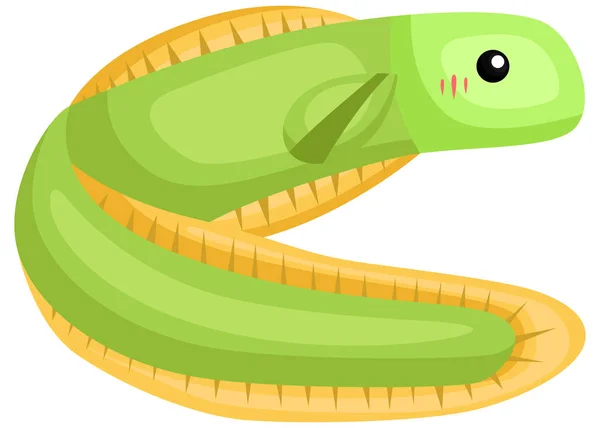 Vecteur Une Anguille Mignonne Adorable — Image vectorielle