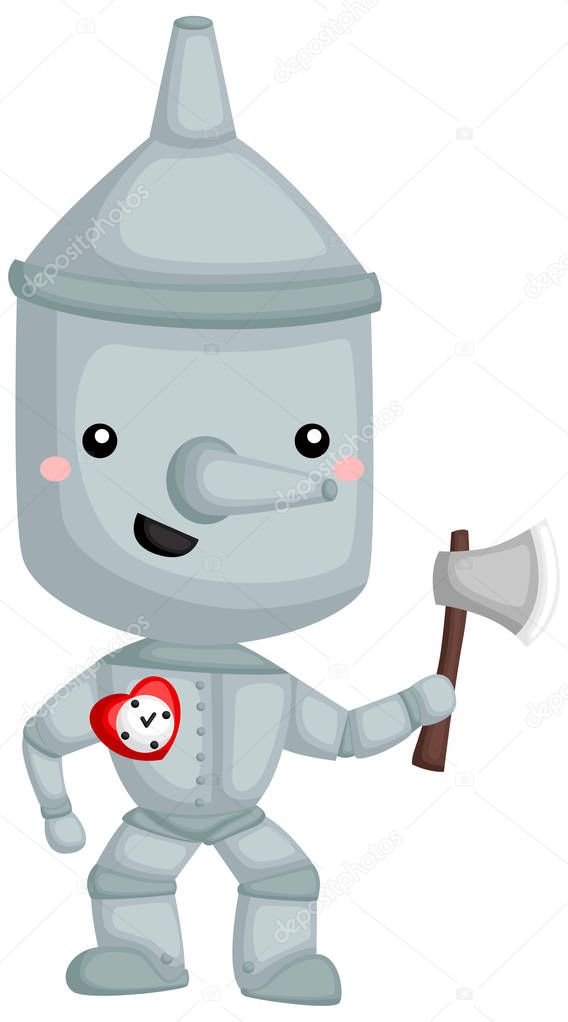 a vector of Tinman from wizard of oz story