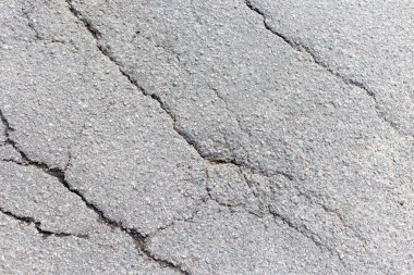 çoklu çatlaklara sahip asfalt dokusu