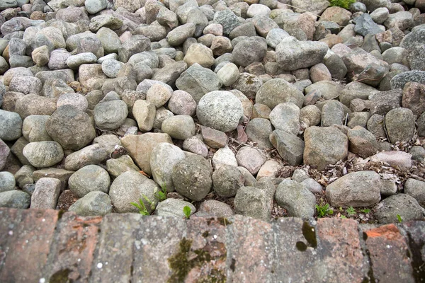 Textura Pedras Grandes Pequenas Para Fundos Foto Alta Qualidade — Fotografia de Stock