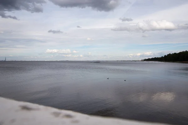 Embankment Petergof City Baltic Sea High Quality Photo — Stock Photo, Image