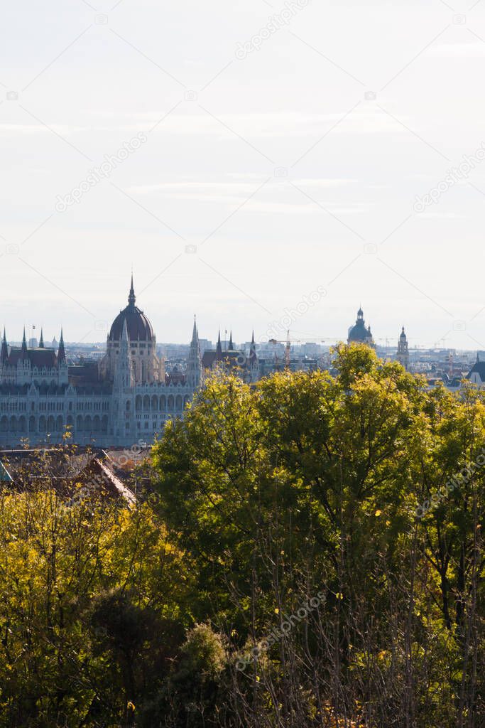 Budapest Parliament, Hungary. Sunny day autumn time. High quality photo
