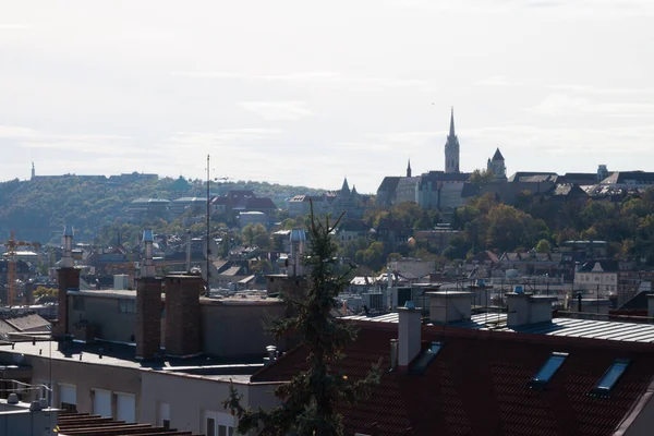 ブダペスト ハンガリー 2017年10月24日 ハンガリーのブダペストに屋根や家 高品質の写真 — ストック写真