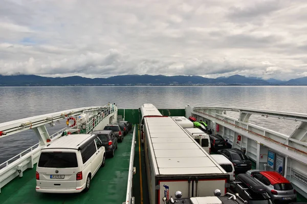 Molde Norway July 2018 Ferry Boat Transportation More Romsdal County — Stock Photo, Image