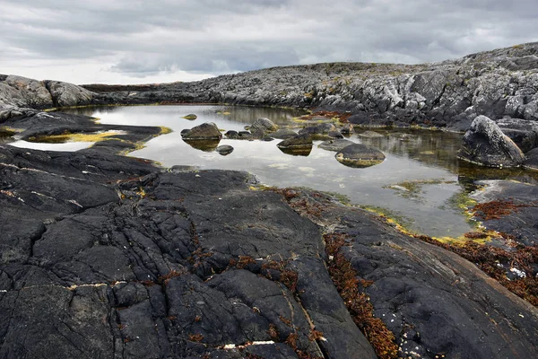 Kayalar Ünlü Atlantic Ocean Road Atlanterhavsveien Daha Fazla Kıyısında Romsdal — Stok fotoğraf