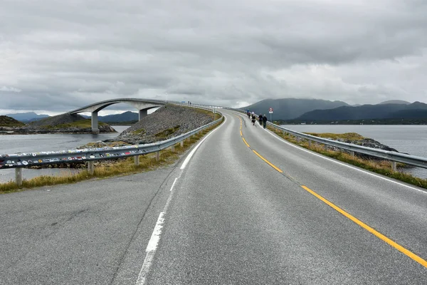 Atlantský Oceán Road Quot 3Kilometr Dlouhý Úsek County Road Který — Stock fotografie