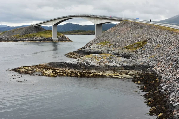 Atlantský Oceán Road Quot 3Kilometr Dlouhý Úsek County Road Který — Stock fotografie