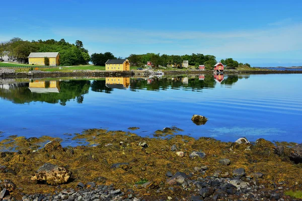 Hermoso Paisaje Costa Famosa Carretera Del Océano Atlántico Atlanterhavsveien Más — Foto de Stock