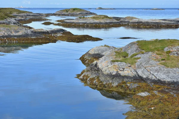 Schöne Landschaft Der Küste Der Berühmten Atlantikstraße Atlanterhavsveien More Romsdal — Stockfoto