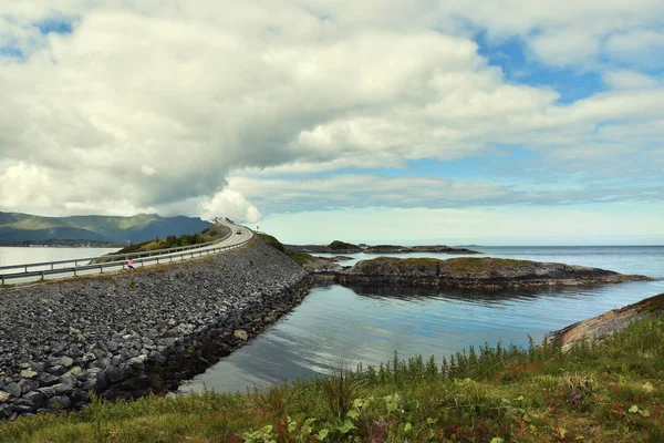 Atlantic Ocean Road Atlanterhavsveien Kilometer Long Section County Road Runs Stock Image