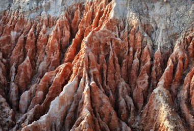 Doğa arka plan ve doku. Algarve oluşumu, Portekiz şaşırtıcı hedef ve tüm dünyada çok sayıda turist için tüm mevsim cazibe kayalar.