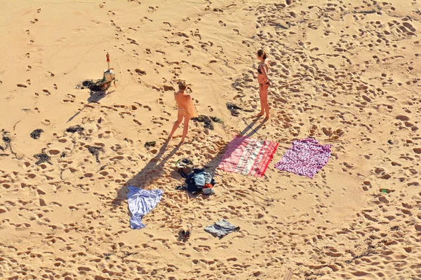 Benagil Portugalsko Listopadu 2017 Lidé Rekreace Algarve Pláž Úžasné Destinace — Stock fotografie