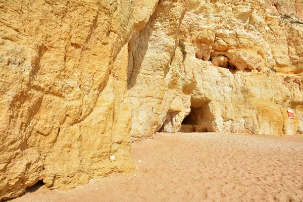 Морський Печери Узбережжі Алгарве Поблизу Benagil Португалія Європи Природа Геології — стокове фото