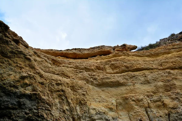 Formación Rocas Costa Del Algarve Cerca Benagil Portugal Europa Geología — Foto de Stock