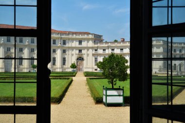 Torino, İtalya - 22 Temmuz 2017. Stupinigi Palace, avcılık Residence, en iyi cazibe Torino, İtalya