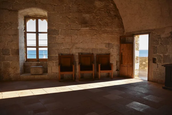 Peniscola Espanha Novembro Novembro 2016 Interior Castelo Peniscola Costa Del — Fotografia de Stock