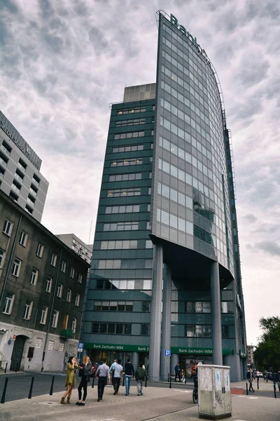 Varšava Polsko Červen 2018 Panoráma Města Budováním Architekturu Pouliční Dopravy — Stock fotografie