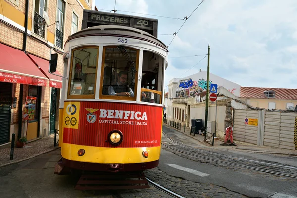 Lisboa Portugal Noviembre 2017 Famoso Tranvía Vintage Alfama Barrio Más — Foto de Stock