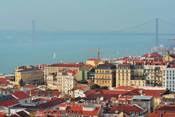 Lisboa Partir Cima Vista Baixa Rio Tejo Rio Tejo Partir — Fotografia de Stock