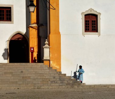 Sintra, Portekiz - 31 Ekim 2017. Sintra Ulusal Sarayı, Lisboa District, Portekiz.