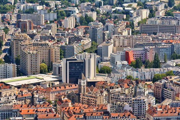 Arquitectura Edificios Vista Desde Arriba Desde Fort Bastille Grenoble Francia — Foto de Stock