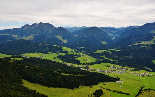 Buchensteinwand Mountain Gezien Vanaf Jakobskreuz Cross Sankt Ulrich Pillersee Oostenrijk — Stockfoto