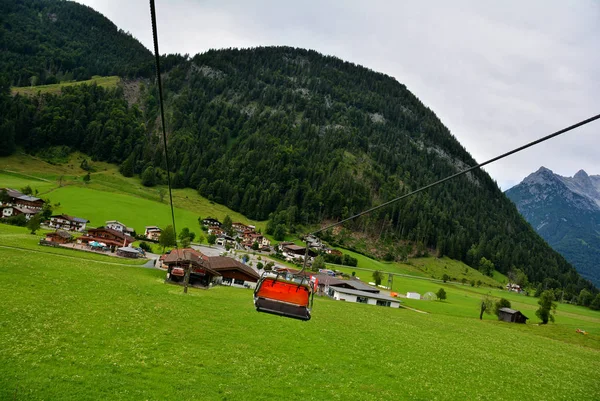 Trasporto Seggiovia Sankt Ulrich Pillersee Jakobskreuz Cross Alpi Austria — Foto Stock