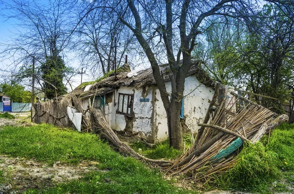 Opuszczony Dom Wiosce Rybackiej Mila Delta Dunaju Rumunia — Zdjęcie stockowe