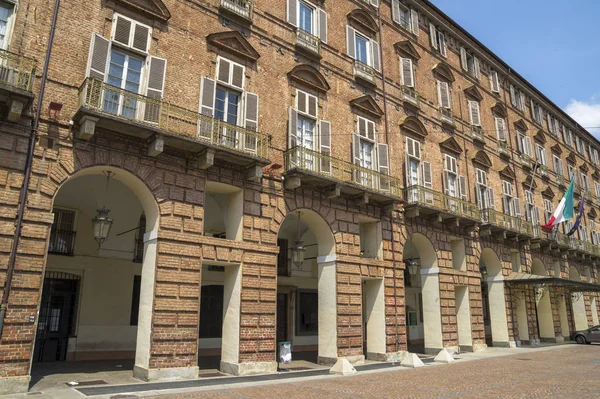 Turin Italy June 2015 Biblioteca Reale Royal Library Facade Piazza — Stock Photo, Image