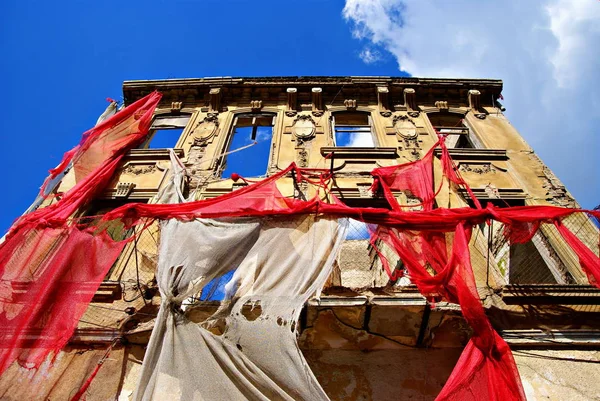 Altbaufassade Historischen Zentrum Der Stadt Constanta — Stockfoto