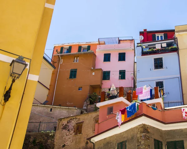 Vernazza Cinque Terre Itália Junho 2015 Turistas Nas Ruas Vernazza — Fotografia de Stock