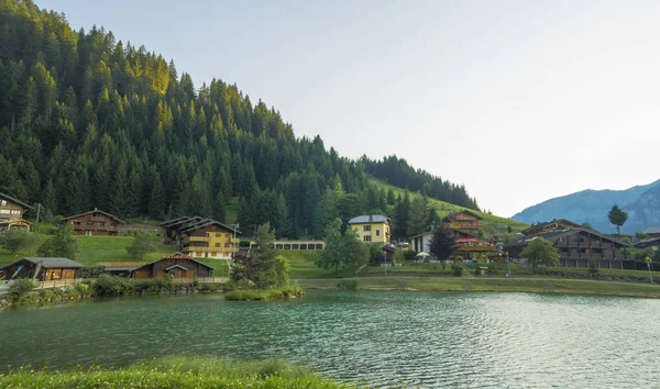 Chatel France Juli 2015 Landschaft Den Französischen Alpen Sommerabend Chatel — Stockfoto