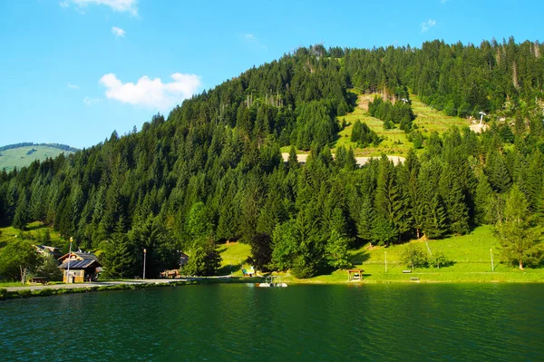 Chatel France Juli 2015 Landschaft Den Französischen Alpen Sommerabend Chatel — Stockfoto