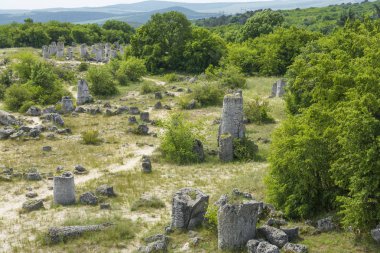Doğal fenomen Pobiti Kamani, Taş Orman ve Dikilitash olarak bilinen, Varna, Bulgaristan yakınlarındaki antik çağlardan beri kutsal ve güçlü bir yerde doğal dönüm noktası. 