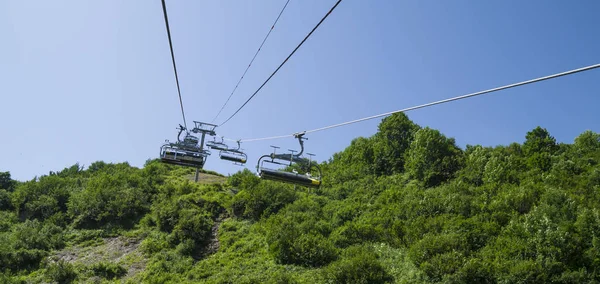 Chatel França Julho 2015 Pierre Longue Cadeira Lift Região Portes — Fotografia de Stock