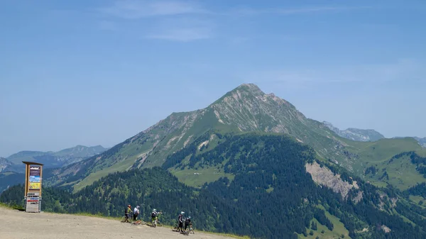 Zomer Landschap Franse Alpen Indicatoren Vallei Abondance Regio Toeristische Portes — Stockfoto