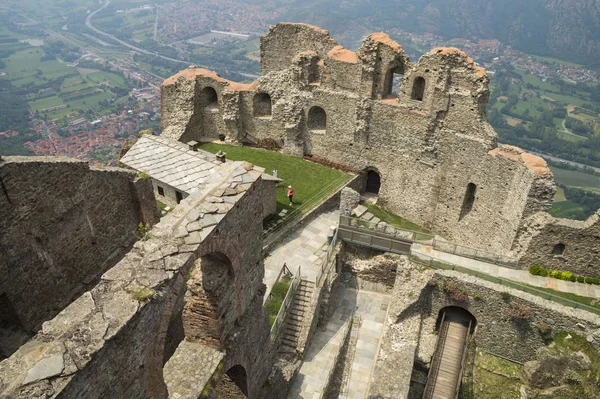 Turín Italia Junio 2015 Antiguas Ruinas Famosa Sacra San Michele — Foto de Stock